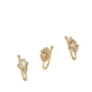 Buy 1 Get 1 No Piercing Nose Ring | Nose Jewelry Female | Nose Cuff | Faux Nose Ring