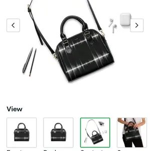 Violet Bond Collection Frequency purse Black