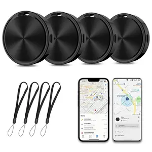 Air Tracker Tag for Android or iOS, 4 Pack Smart Item Finder Works with Apple Find My or Google Find Hub for Keys Luggage Wallet Pet, Waterproof GPS Item Location Finder Ai Tracking Sensor Wireless Tag