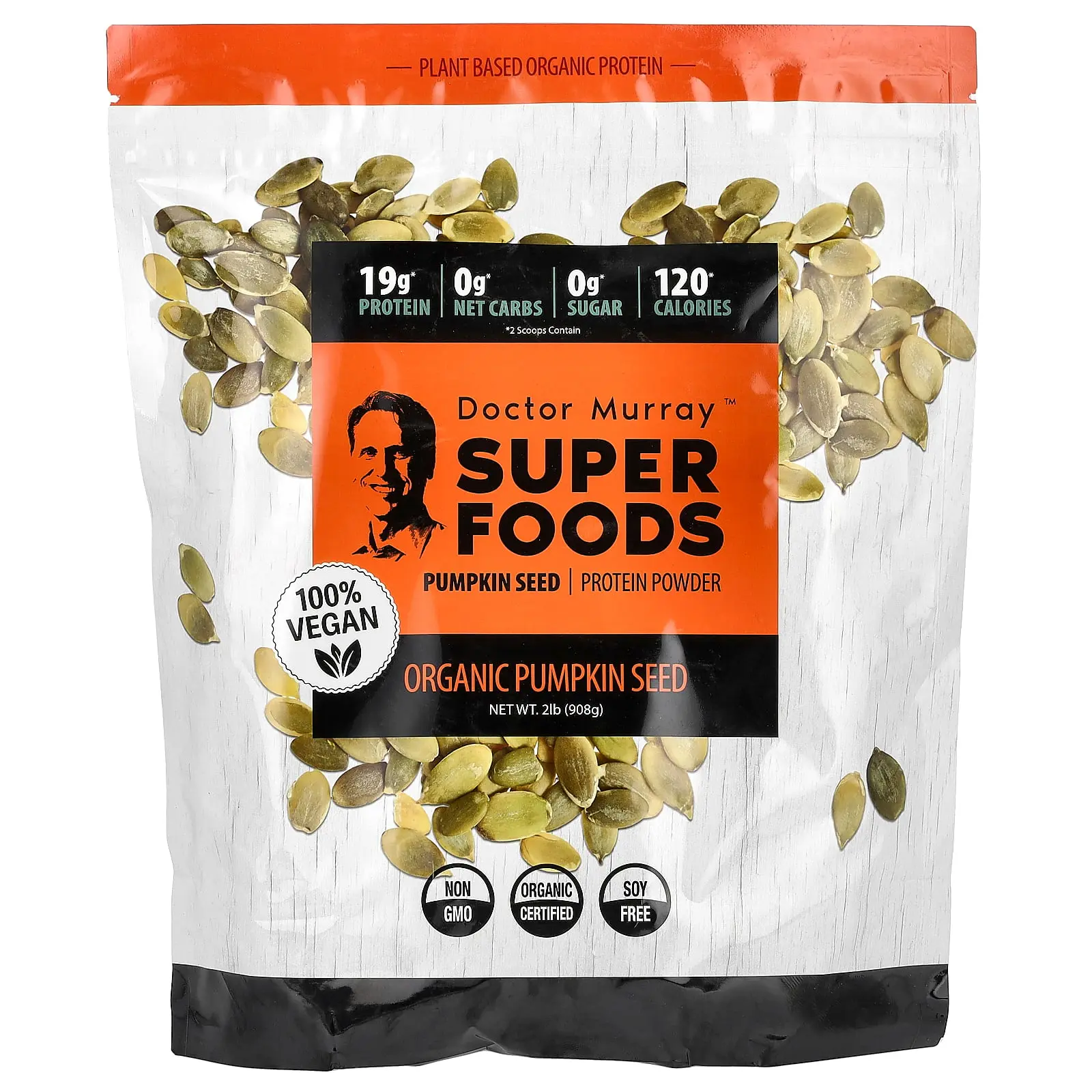 Dr. Murray's Super Foods, Organic Pumpkin Seed Protein Powder, 2 lb (908 g)