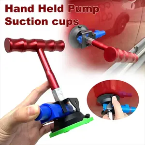 Car Dent Repair Tool Set, Manual Pump Vacuum Cup Kit, Rubber Puller, Handheld Pump for Auto Body Repair Parts, Car Dent Remover, Handheld Automotive Tool