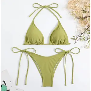 Simple Bikinis Set Army Green