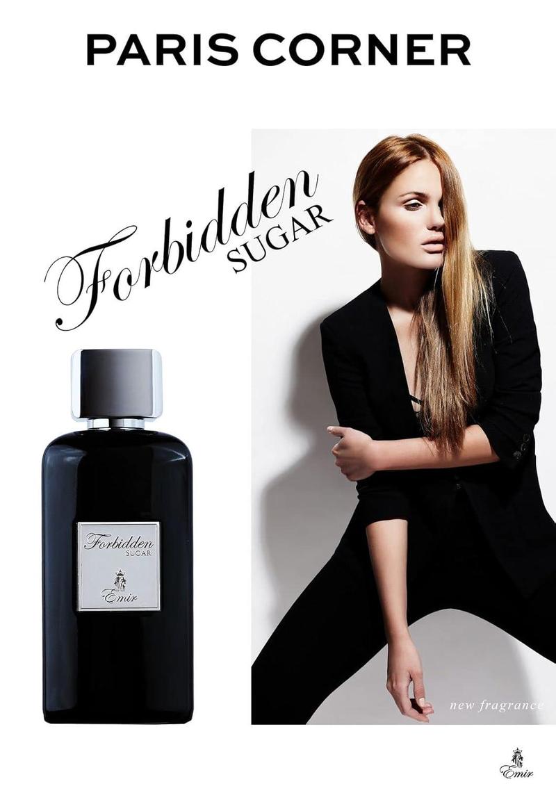 Paris Corner Forbidden Sugar Extrait 3.5 Fl Oz de Parfum Emir Series- Edp for Women and Men