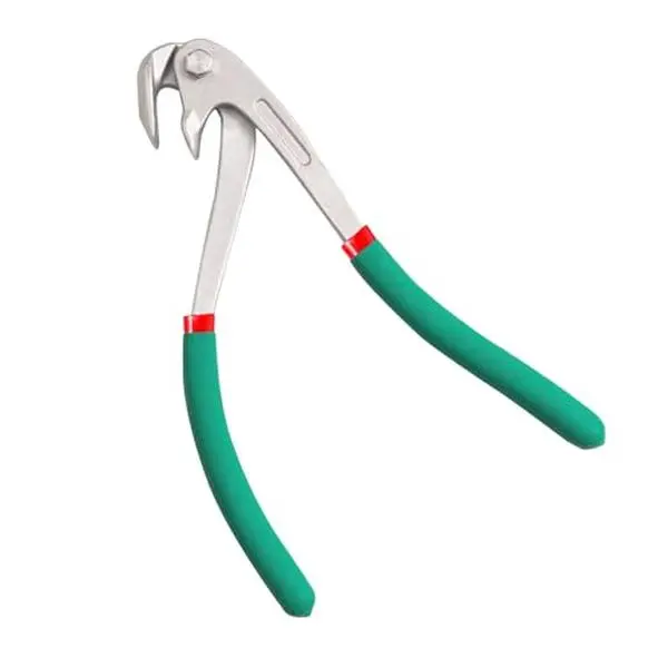 Stainless Steel Paintless Dent Repair Pliers – Auto Body Edge Crimping Tool for Car Door & Fender Panel Dent Correction with Non-Slip Rubber Grip