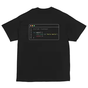 C++ Hello World Tee – Programmer's Coding Gift for Tech Geeks