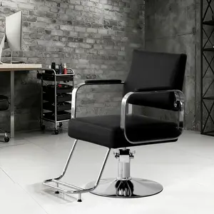 Barber Chair Salon Chair for Hair Stylist Hair Chair for Barbershop Home Height Adjustable & 360° Swivel Styling Salon Chairs Spa Beauty Salon Equipment, Max Load Weight 440Lbs