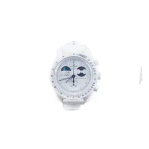 Swatch x Omega Bioceramic Moonswatch "Mission To Earthphase Moonshine Gold (Cold Moon)" SO33W701L Swatch x Omega Bioceramic Moonswatch "Mission To Earthphase Moonshine Gold (Cold Moon)" SO33W701L