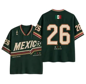 Custom Aztec Style Mesh Jersey, Personalized Name & Number Football Shirt, Retro Unisex Game Day Top