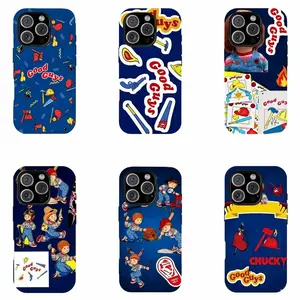 Funny Chucky overalls phone case unique horror Halloween custom cases iphonecase 11-17