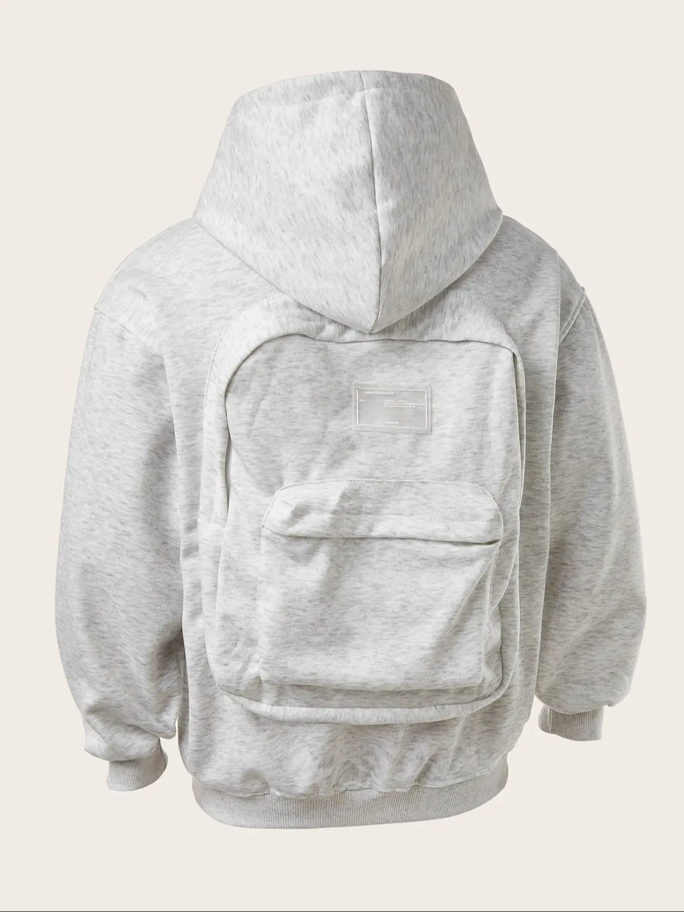 Unisex Backpack Zipper Jacket Sweatshirt, Casual Fashion Pullover ...