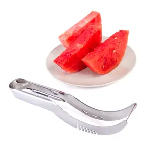 Watermelon Slicer Corer and Server - Stainless Steel Melon Fruit Slicer