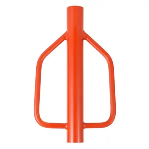🔨 Drive posts in half the time! 18-lb steel fence post driver — orange, solid-grip handles, fits T-posts & U-channels.