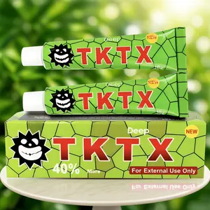 TKTX Tattoo External Cream, Relief Cream for Tattoos, Waxing, Microneedling, Lecithin External Cream(10g*2pcs) Cosmetic.