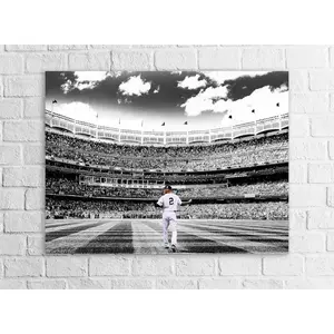 Derek Jeter, Final Farewell, NY Yankees, Poster Print Unframed Wrap or Museum-Quality Poster Print, Fine Art Wall Decor for Man Cave, Office or Dorm Room