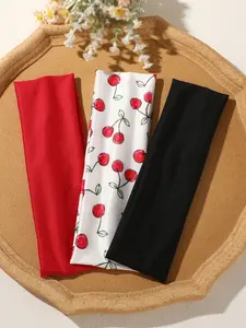 Women's Running Headbands Set, Yoga Fitness Hair Bands, Outdoor Towel, Face Washing Band, Casual Random Print, All Seasons, Sweat Absorbing Headband, Sweat Wicking Headband