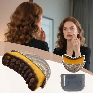 Lymph Contour Facial & Body Brush, Ergonomic Design Soft Polyester Bristles, Precision Jawline & Neck Sculpting, Fragrance-Free, All Skin Types