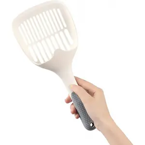 Large for Cat Litter Scoop Plastic Scoops for Kitty Litter Box Sifter Deep Shovel Litter Box Cleaner Ergonomic Handle