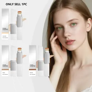 2-in-1 Foundation Stick Multifunctional Lightweight Matte Foundation Base Makeup Magic Color Changing Foundation Stick Matte Makeup Finish