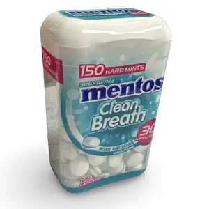 Mentos Cleanbreath Natural Sweet Caffeine-Free Wintergreen Candy, 150-Piece, 3.66 oz