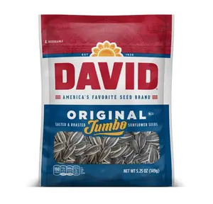 Seeds Original Salted and Roasted Jumbo Sunflower Seeds, Keto Friendly Snack, 5.25 OZ Bags, 12 Pack
