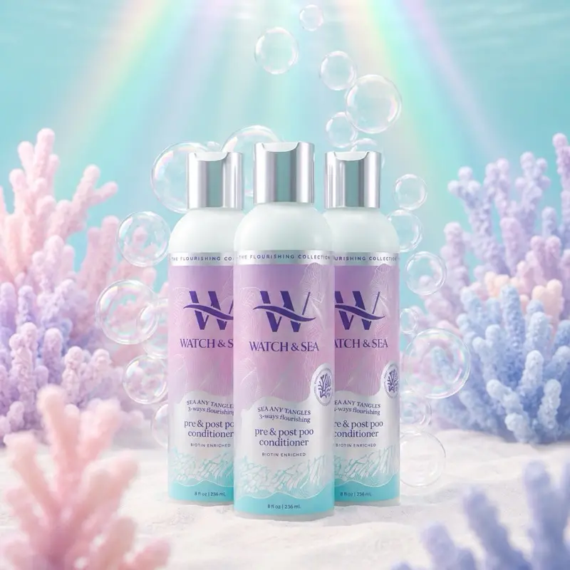 “SEA ANY TANGLES” 3-Ways Flourishing Pre & Post Poo Conditioner (3-pack bundle)