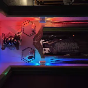 USB Rechargeable Smart LED Night Light with Motion Sensor, RGB Gradient Dimmable Wall Lamp for Indoor Ambient Lighting, Magnetic Step Lamp for Bedroom, Entryway, Hallway, Desk or Stairs – Convenient Room Decor Lampu with Easy Charging