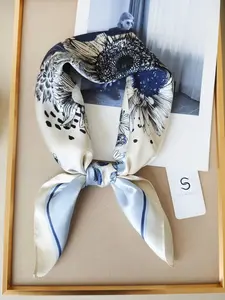 Elegant Floral Print Scarf for Women, Versatile Neck and Hair Accessory, Perfect for Valentine's Day Style