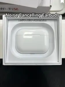 3rd Generation Earbuds with Active Noise Reduction for Android iOS White Electronic Audio with Charging Case - Headphone