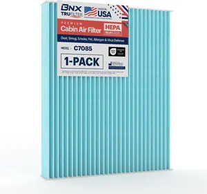BNX TruFilter C7085 Cabin Air Filter, HEPA 99.97%, MADE IN USA
