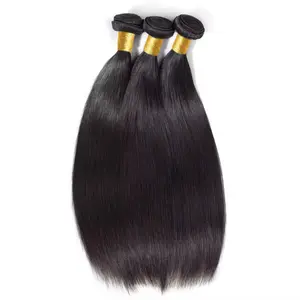 SlayShe Hair Brazilian Straight 3 Bundles with 4x4 HD Lace Closure 100% Human Hair Soft Full Natural Look for Stylish Looks