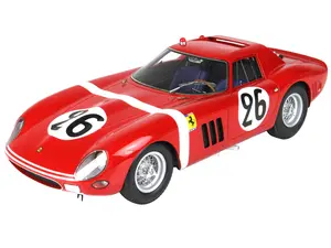 Ferrari 250 GTO #26 "24 Hours of Le Mans" (1964) with DISPLAY CASE Limited Edition to 200 pieces Worldwide 1/18 Model Car by BBR