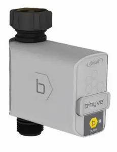 212 MAIN B-Hyve Smart Hose Faucet Timer (Model 229221) - Outdoor, Brass-Body, Bluetooth-Sync Programmable Irrigation Device for Home Water Management