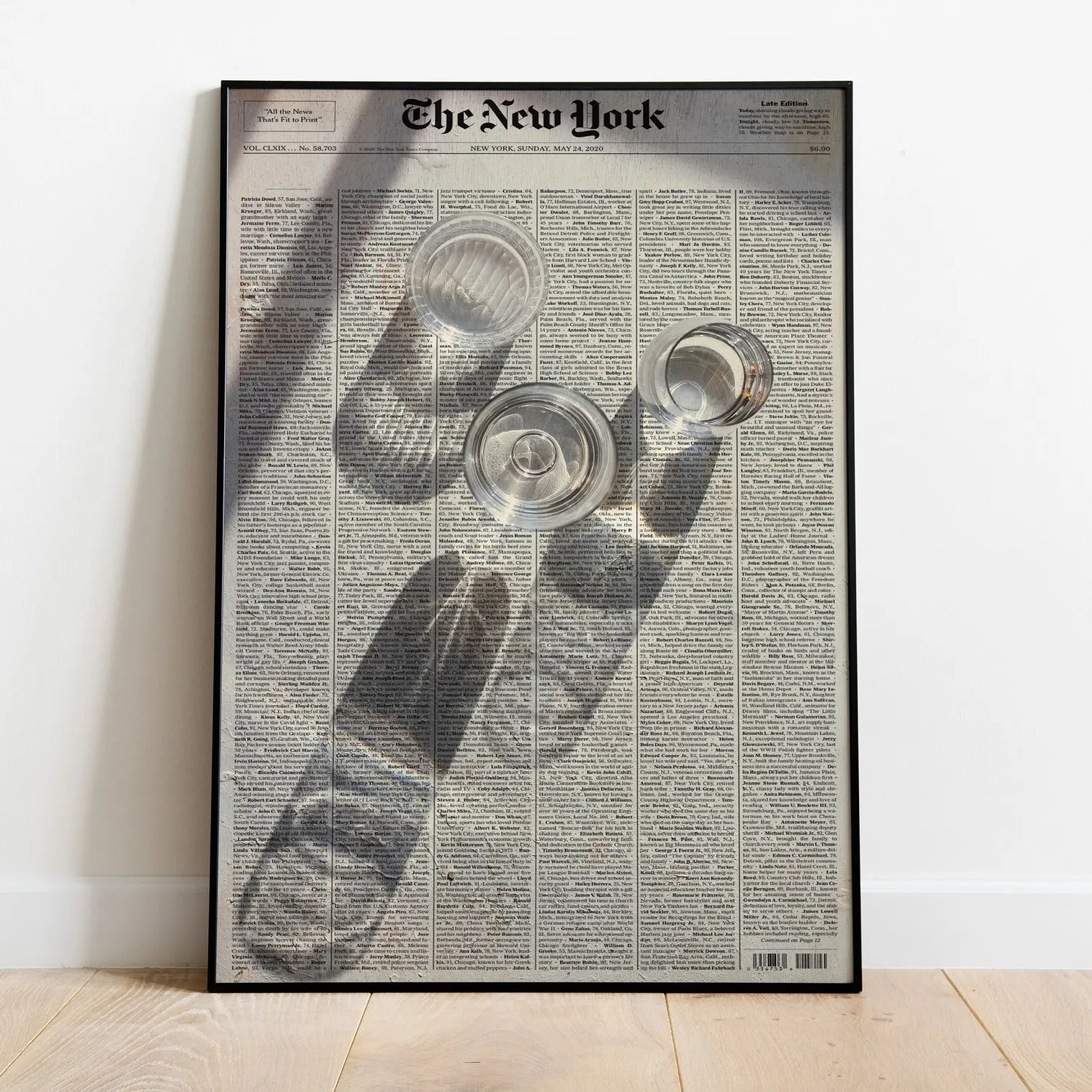 Retro Newspaper Art Print: 70s Psychedelic Wall Decor