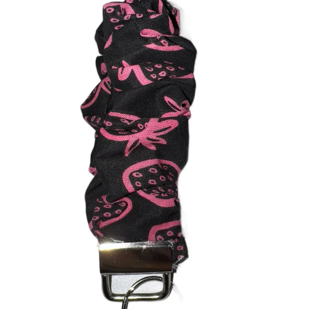 Strawberry scrunchie wristlet
