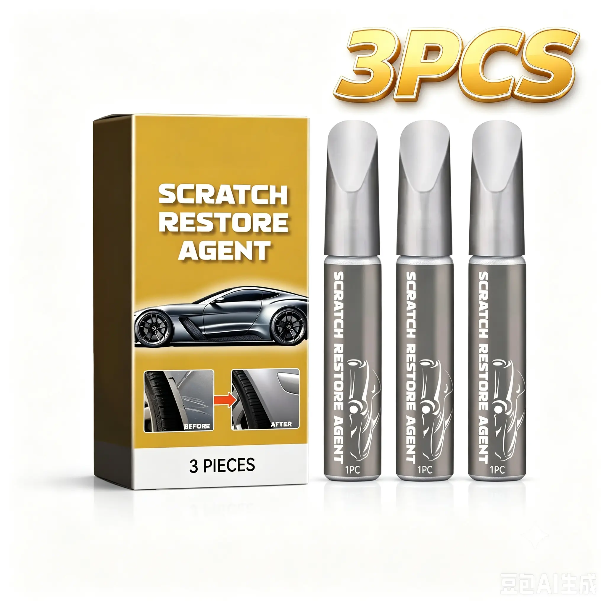 Gloss Car Rim Touch Up Paint-Rim Paint Pen, Car Accessory Car Touch,Efficient Car Alloy Wheel Scratch Repair Kit,Automotive Car Detailing Product,Quick Dry