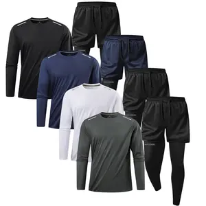 Stretch Quick-Dry Fitness Set - Versatile Workout Gear for Enthusiasts & Lovers - Comfortable & Flexible Fabric for Various Activities - Ideal for Fitness Enthusiasts & Workout Lovers