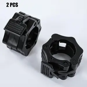 Barbell Clip, 1 Pair Quick Release Barbell Lock Buckle, Dumbbell Bar Clip, Exercise Machine Accessories for Fitness Training & Bodybuilding, Gym Accessories