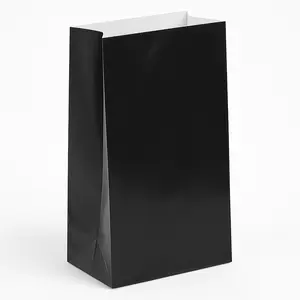 Black Paper Treat Bags - 12 Pack