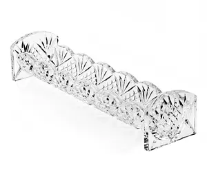 HomeRoots 10" Rectangular Cut Crystal Cracker Tray HomeRoots 10" Rectangular Cut Crystal Cracker Tray