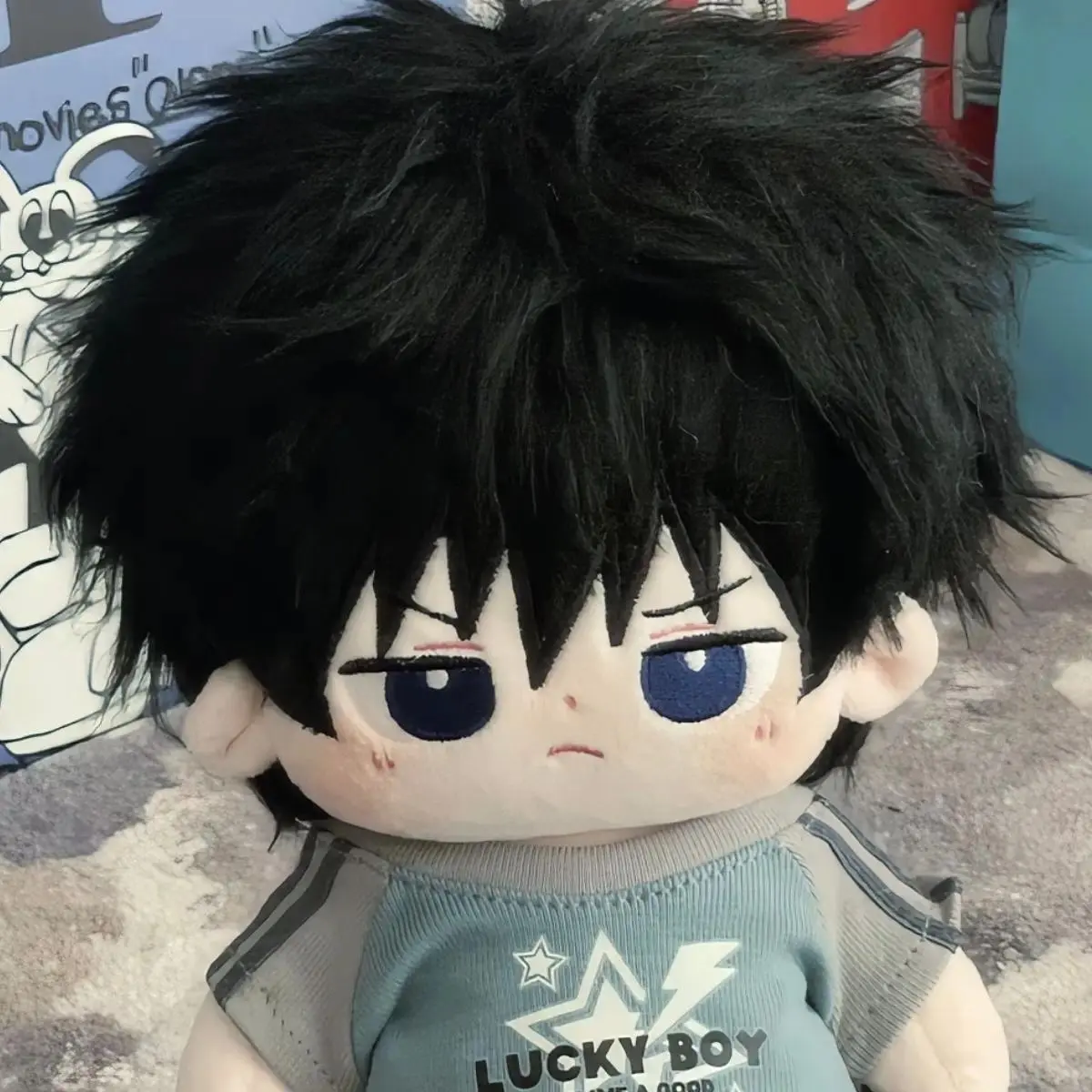 20cm Anime Jujutsu Kaisen Fushiguro Megumi Stuffed Plush Toy, Change-Clothes Skeleton Doll Outfit, Kids' Birthday Gift, DIY Specialty Supply