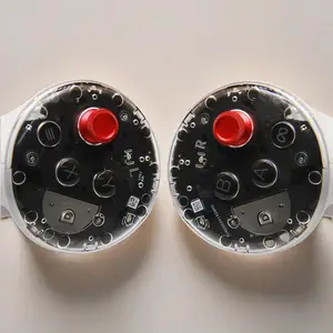 Replacement Disk Roundle Cover Case for  Quest 3S Controller, VR Accessories Repair Part Custom Top Shell for Oculus Quest 3 Left Right Controllers - Transparent Clear