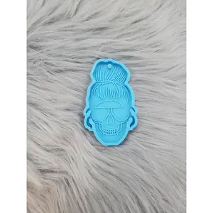 Women Skull Keychain Mold / Keychain Silicone Mold / Silicone Mold / Epoxy Mold / Resin Mold