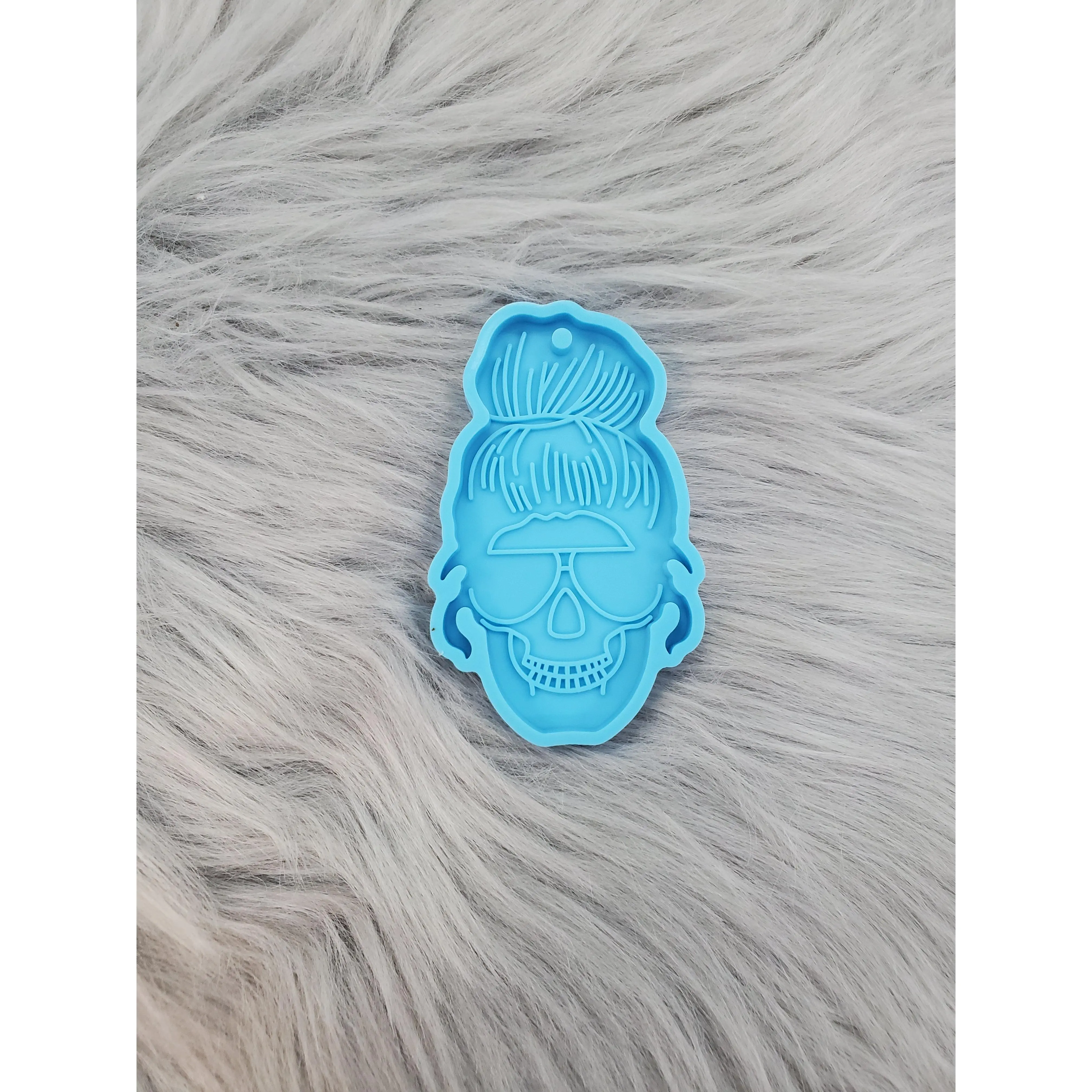 Women Skull Keychain Mold / Keychain Silicone Mold / Silicone Mold / Epoxy Mold / Resin Mold