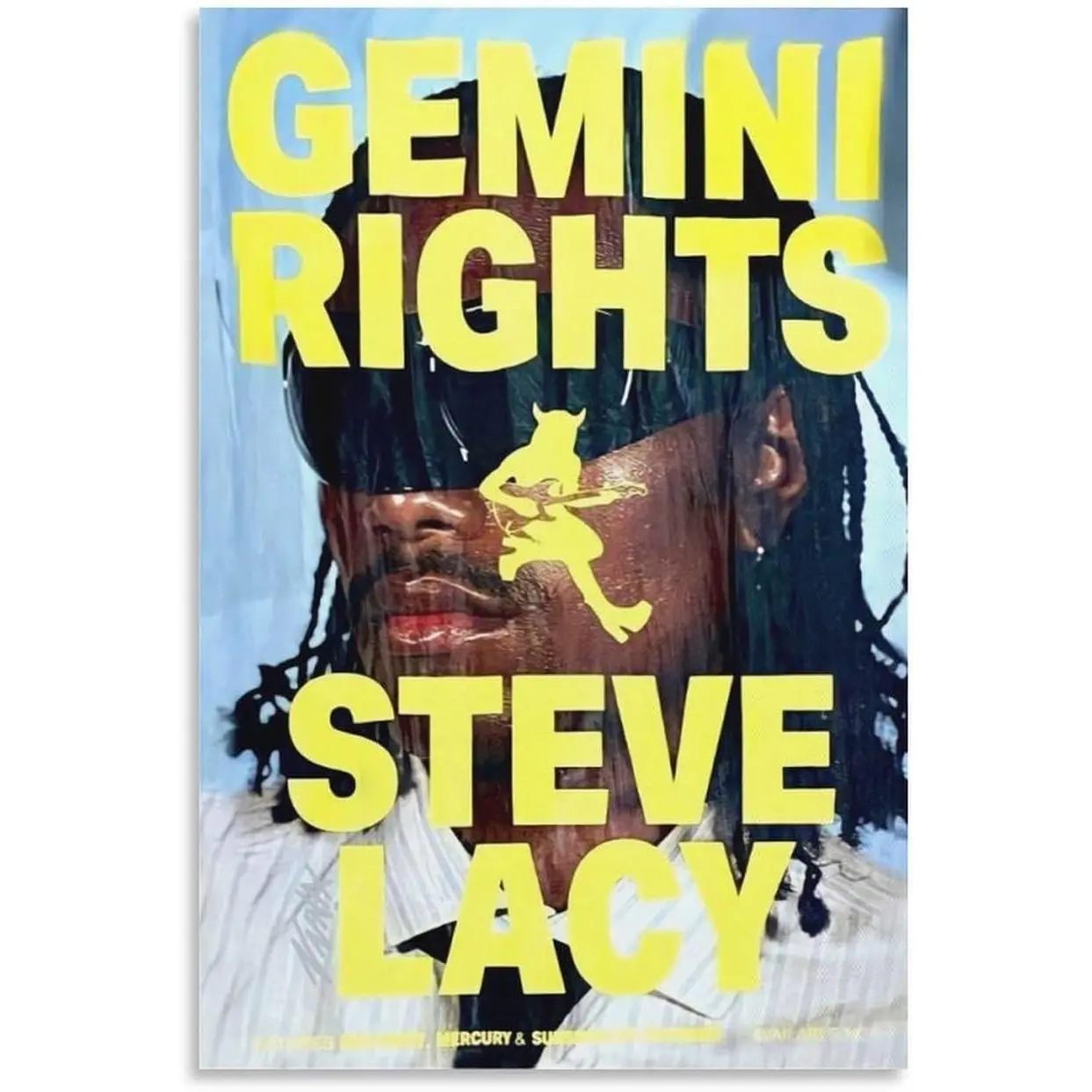 Steve Lacy Gemini Rights Music ​​Poster Canvas Wall Art Posters For Room Aesthetic And DecorCanvas Painting Posters And Prints Wall Art for Living Room Bedroom Decor 12x18inch(30x45cm) Gifts Colorful Ornaments Decoration Artistic Photo