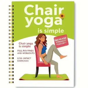 30-Day Chair Yoga Guide for Weight Loss & Muscle Strength, Includes 60 Exercises, Suitable for Beginners & Seniors, Cover Design