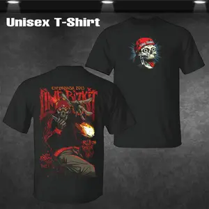 Limited Limp Bizkit Unisex Numetal Music Graphic Tee, Rock Band Shirt, Retro Music Tee, Rock Music Lover Shirt, Vintage Band Shirts Casual Comfort Cotton Fabric Fit Top , Top Men's and Women's Clothing