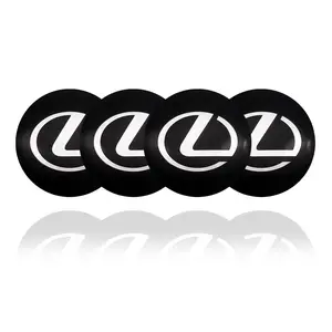 4pcs 56mm Car Wheel HUB Center Caps, Rim Sticker Badges for Lexus Es300h Rx450h Is300h Nx Rx Gs Al20 Lx Gx Models, Automotive Accessories
