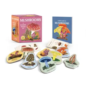 Mushrooms: A Wooden Magnet Set by RP Minis [Novelty Gift]