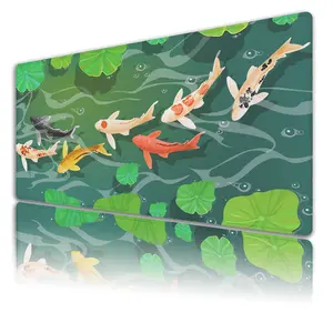 Yeuss Full Size Mouse Pad Funny Cat Cute Gaming Mouse Pad, Extra Large Mouse Pads Computer Mat, Work Desk Mat Non-Slip Rubber Base Waterproof with Stitched Edges, 35.4" X 15.7" for Work/Game/Office