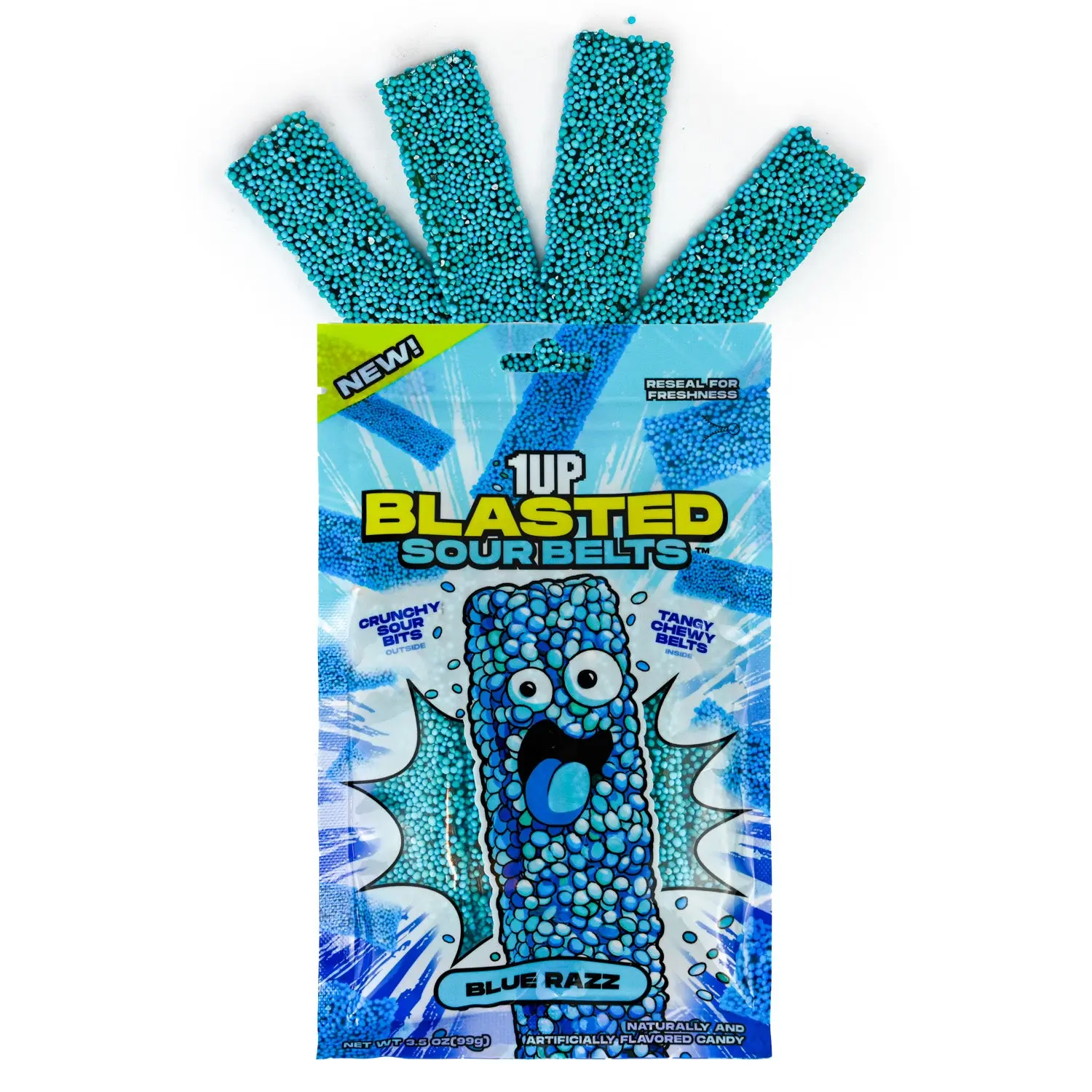 1UP Blasted Sour Blue Razz Belts 1UP Blasted Sour Blue Razz Belts